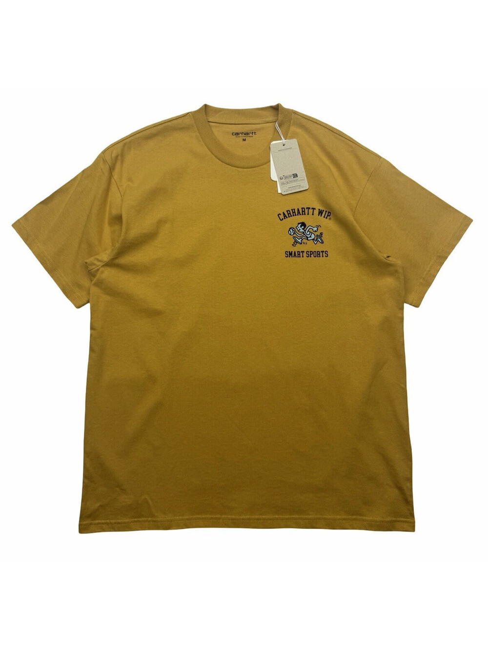 Carhartt WIP Smart Sports T-Shirt Short Sleeve Ochre Yellow Size M